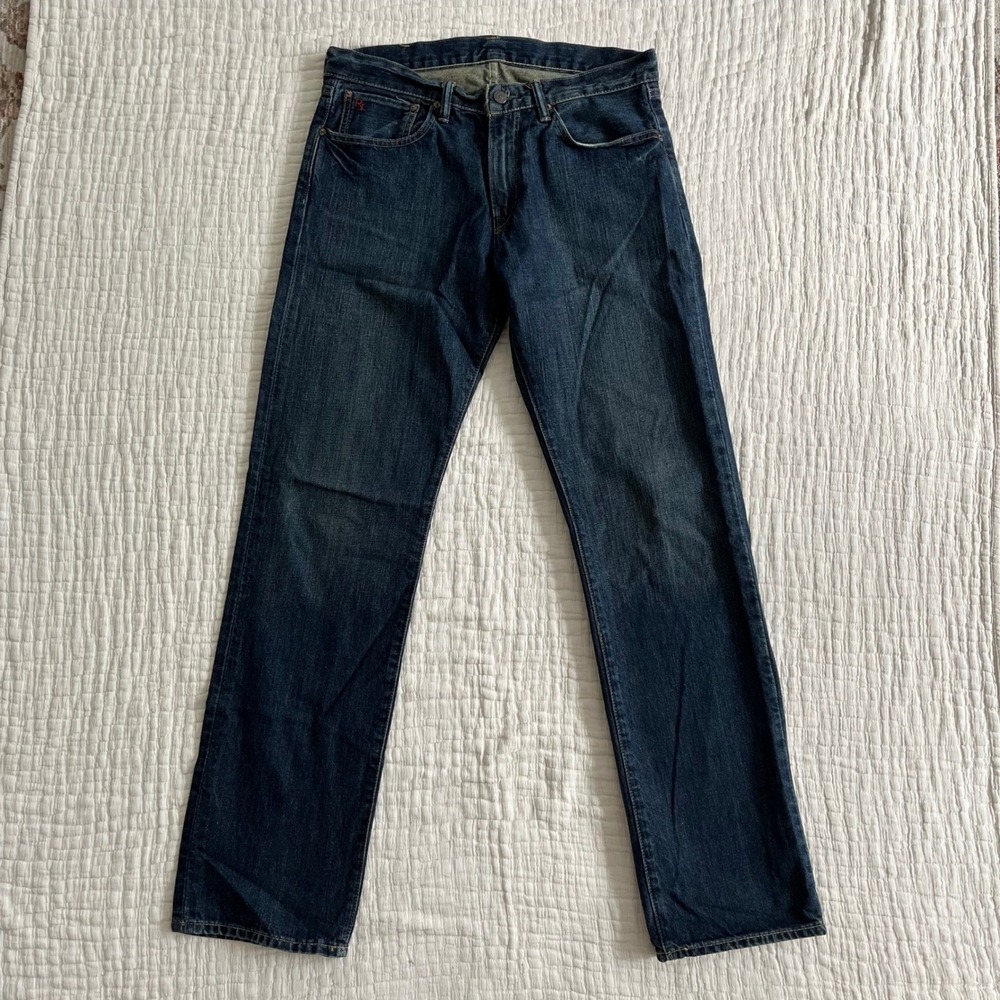 Polo Ralph Lauren 867 NWOT Dark Wash Jeans Mens 32x34